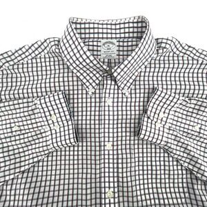Brooks Brothers Regent Fit Men's XL Shirt Non-Iron Cotton Check Wrinkle Free
